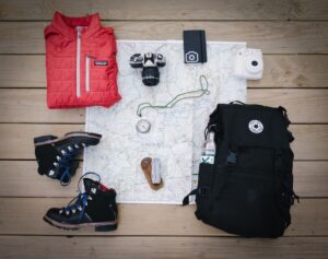 Photo hiking gear